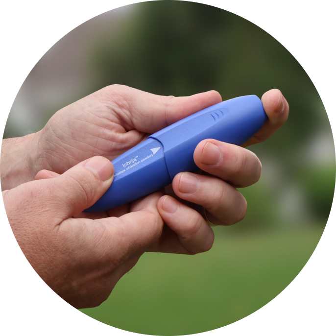 Picture of the INBRIJA device